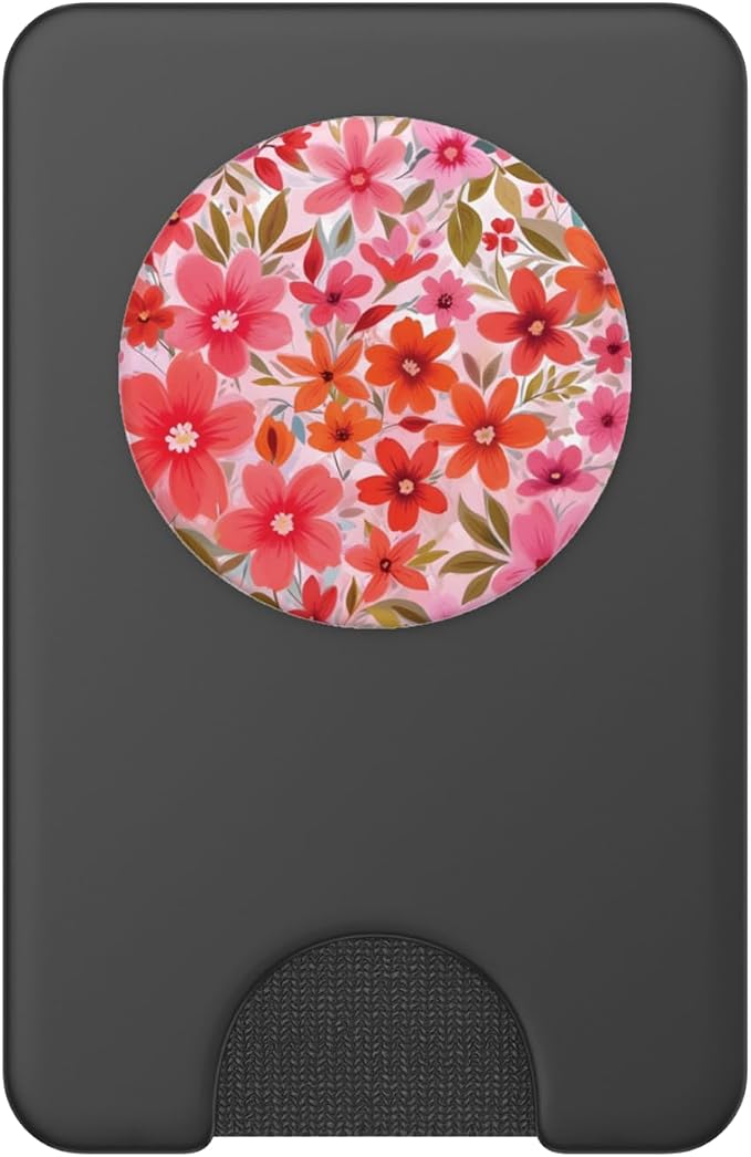 Cute Flower Pink Floral PopSockets Adhesive PopGrip