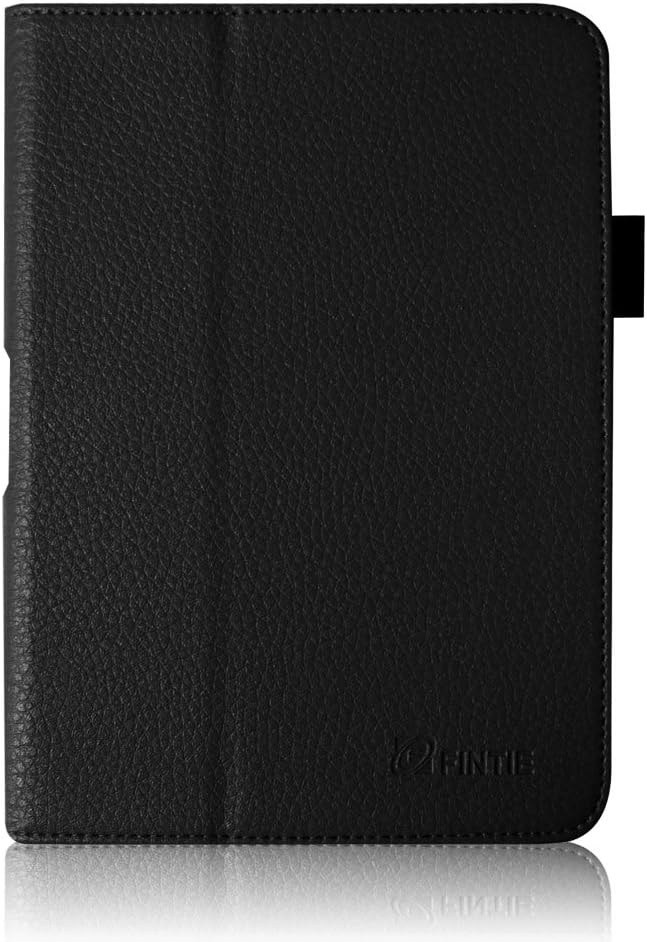 Fintie Folio Case for Kindle Fire HD 7 2nd Gen 2012 Black | Slim Fit PU Leather Folding Stand Cover with Pen Holder Auto Sleep/Wake