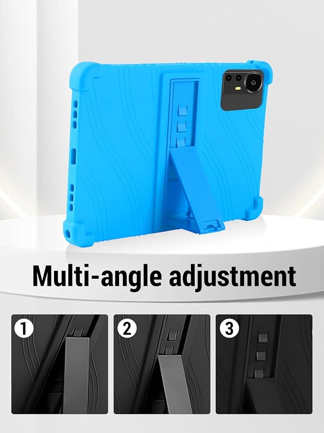 for Bnegynng CP31M 10 inch Tablet Protective case Shockproof Lightweight Silicone Protective Cover with Stand Child-Friendly Protection Easy to Clean DesignBlack