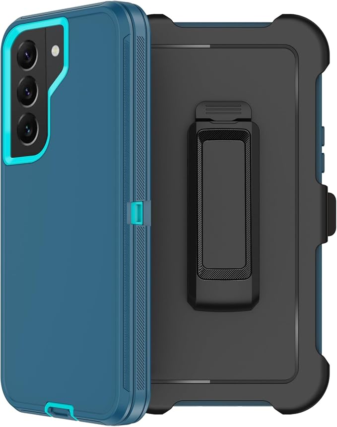 for Samsung Galaxy S22 Plus Case with Belt Clip Holster 2X Screen Protector [Military Grade Protection] Heavy Duty Full Body Shockproof Rugged Protective Cover for Samsung S22 Plus 5G Black