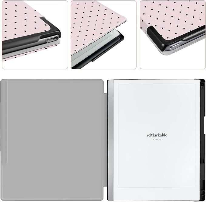 Case for Remarkable 2 Paper Tablet 10.3 2020 ReleasedLightweight and Hard Back Shell Protective Book Folio Cover with Built-in Pen HolderComes with Remarkable 2 Pen Tips.