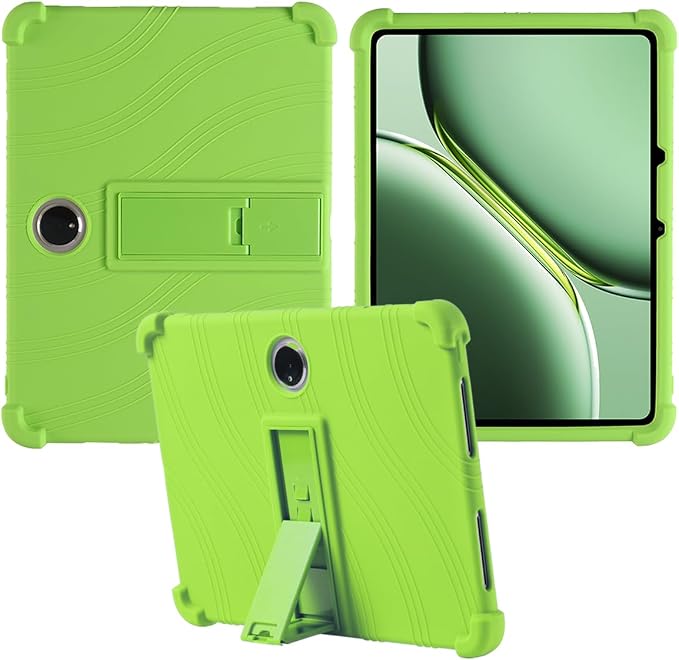 for OnePlus PAD 2 2024 Tablet CaseSoft Silicone Adjustable Stand Shockproof Kids Friendly for OnePlus PAD 2 12.1 (Black)