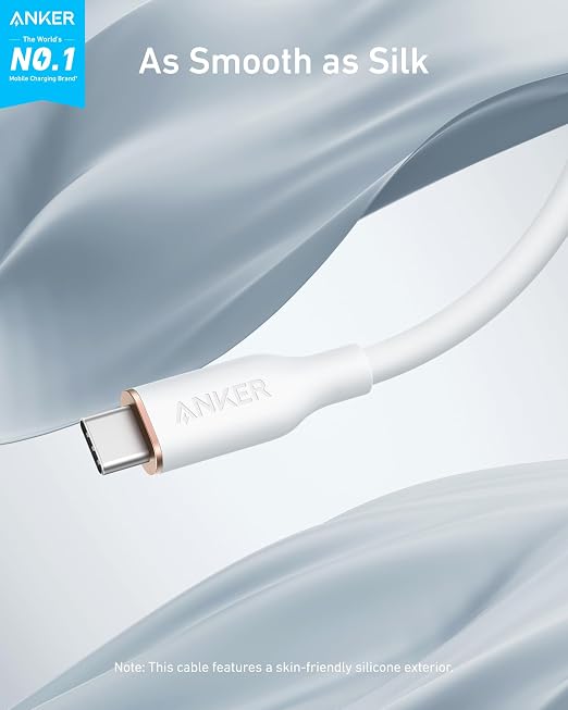 Anker USB C Cable 240W Type C Fast Charging (2-Pack 6 ft Black + White) | USB 2.0 for iPhone 17 / 16 / 15 Series MacBook Pro 2020 and More