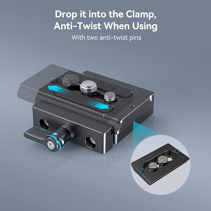 SMALLRIG DSLR and Mirrorless Quick Release Clamp and Plate for Arca Standard