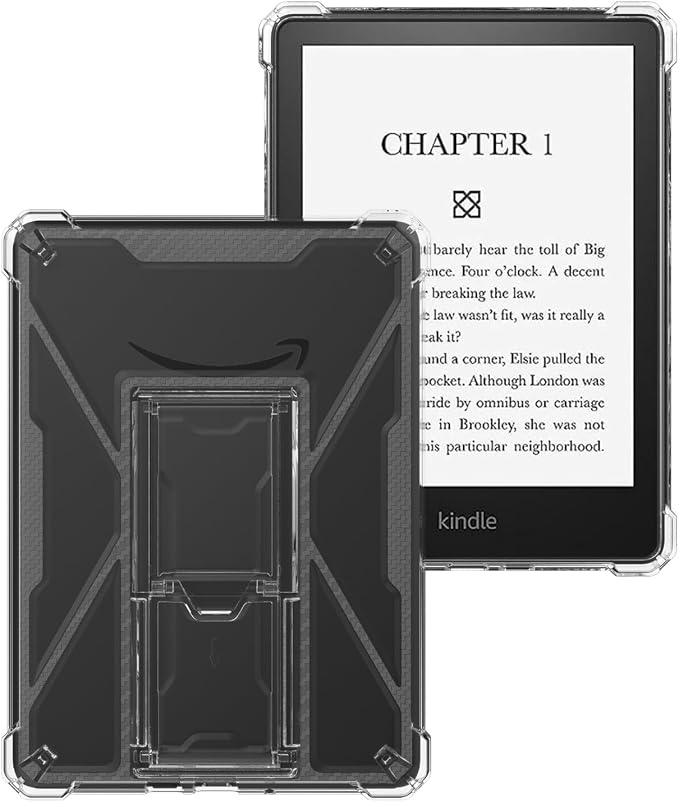 Clear Case for All-New Amazon Kindle Fire Max 11 Tablet (13th Generation 2023 Release) 11 Slim Lightweight Shell Transparent Soft TPU Back Shockproof Crystal Reinforced Corner Cover Clear