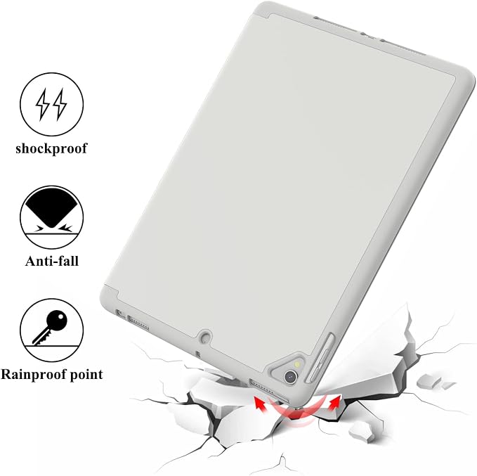 Case for iPad 6th / 5th Generation 9.7-inch iPad Air 2 /Air 1 | Smart Trifold Stand Shockproof Case with Pencil Holder Auto Wake/Sleep Cover Viewing &amp Typing Angles Black Flowers