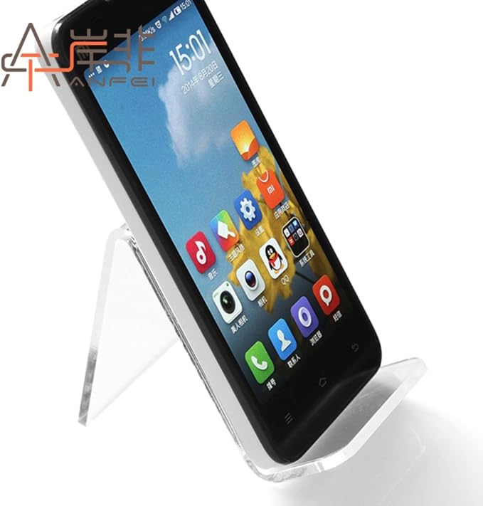 5 Pack Clear Show Rack Display Holder Mount Stand for Mobile Cell Phone iPhone Display Stands