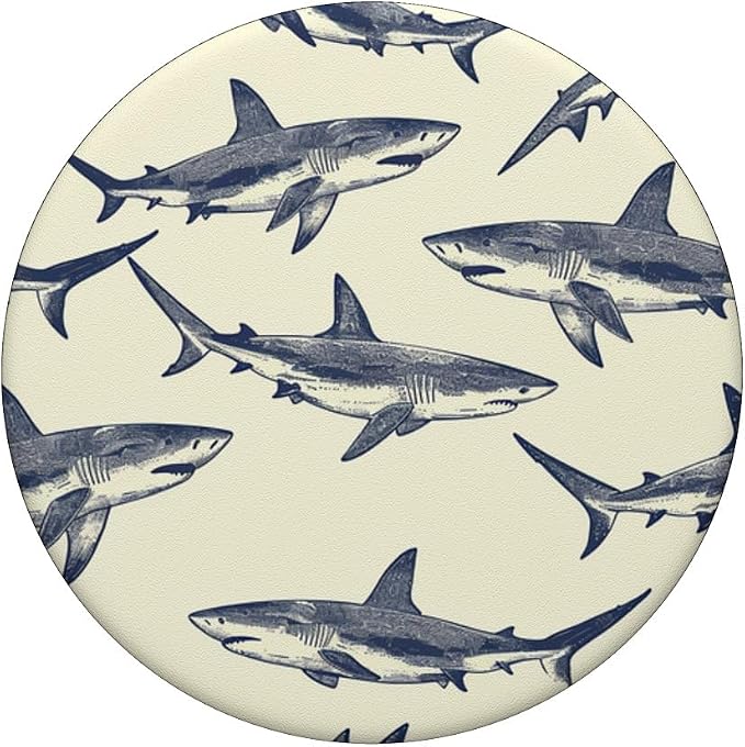 shark pattern PopSockets Standard PopGrip