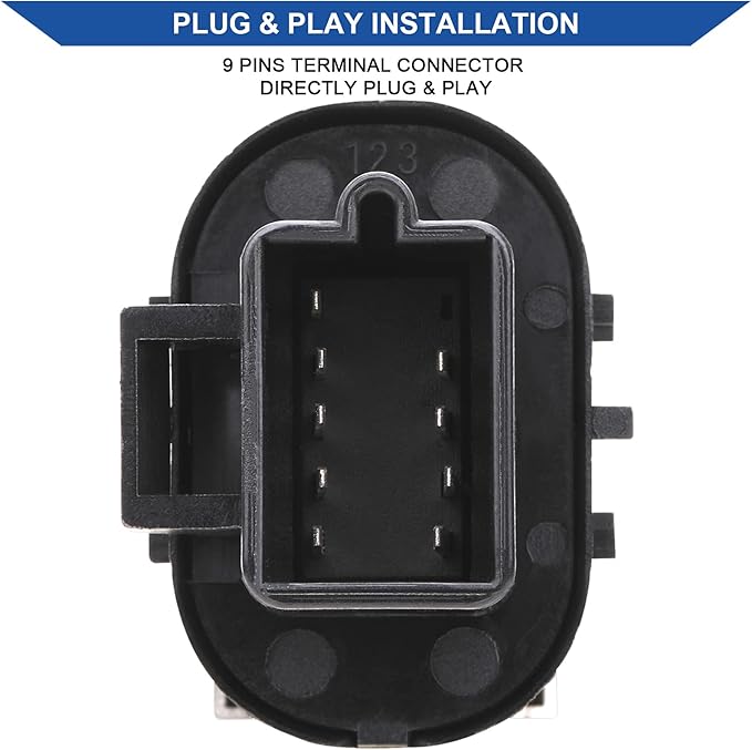 Obaee Power Window Control Switch Button & Front Driver Side Door Lock & Mirror Switch Compatible with Chevrolet Silverado/GMC Sierra 1500 2500 HD 3500 HD 2007-2013