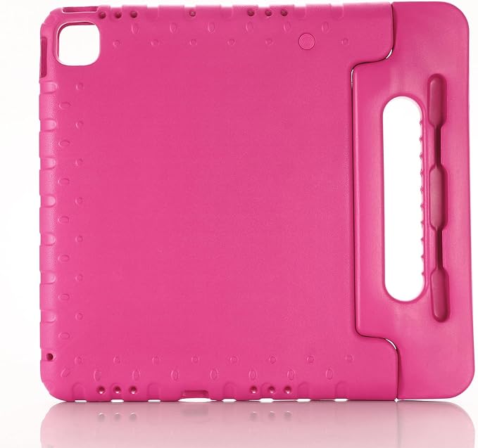 Kids Case for iPad Pro 11 M5/M4 &amp iPad Air 11 (2026/2025/2024) Shockproof Case with Pencil Holder Techcircle Light EVA Foam Handle Stand Bumper Protective Child Friendly Drop Proof Cover Black