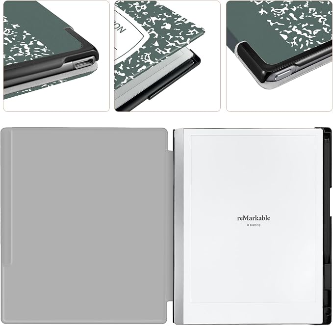Case for Remarkable 2 Paper Tablet 10.3 2020 ReleasedLightweight and Hard Back Shell Protective Book Folio Cover with Built-in Pen HolderComes with Remarkable 2 Pen Tips.