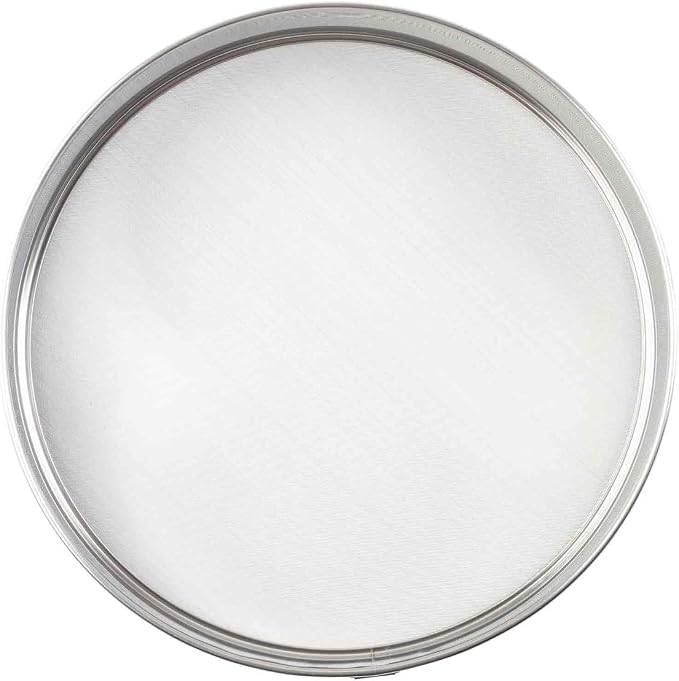 Tablecraft Fine Mesh Sieve Strainer, 12-Inch Round Ultra-Fine Stainless Steel