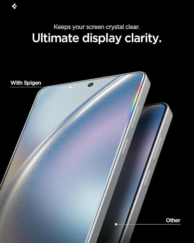 Spigen GlasTR EZ FIT Tempered Glass Screen Protector for Galaxy S24 Ultra | 9H Hardness Tempered Glass Easy Installation Kit Case-Friendly Crystal Clear Touch Responsive Oleophobic Coating