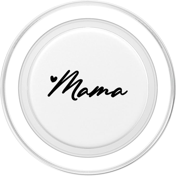 Black White Heart Mama PopSockets Adhesive PopGrip