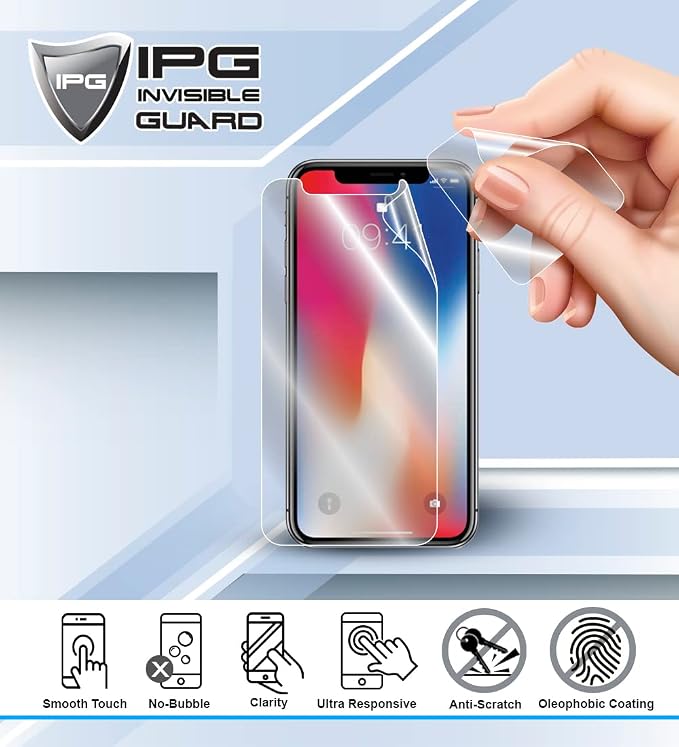 IPG for iPhone 17 Screen + Back Full body Hydrogel Protector Invisible Touch Screen Sensitive Ultra HD Clear Film Anti Scratch Skin Guard - Smooth/Self-Healing/Bubble -Free for iPh17FB