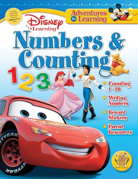 Disney Learning Workbook Set - Bundle of Learning Workbooks for Preschool with Flash Cards, Reward Stickers, and Learning Activities for Kids
