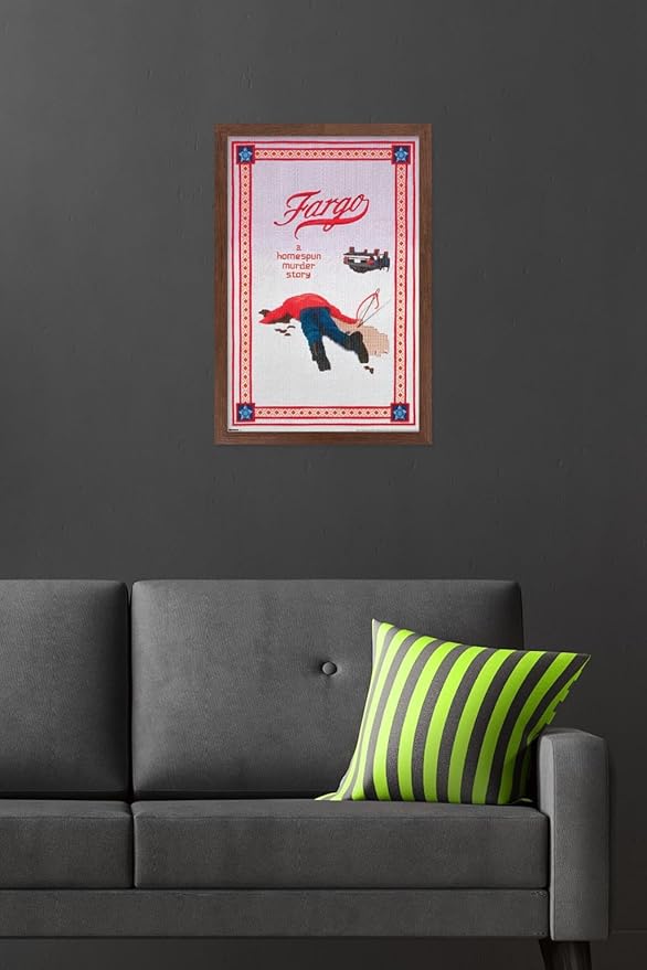 Fargo (1996) - One Sheet Wall Poster, 22.4L" x 14.7W", Mahogany Framed Version