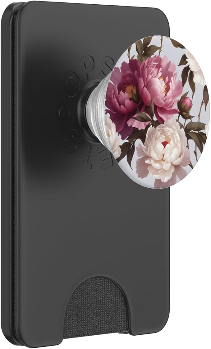 Purple Pink Flower Floral Pattern PopSockets Adhesive PopGrip