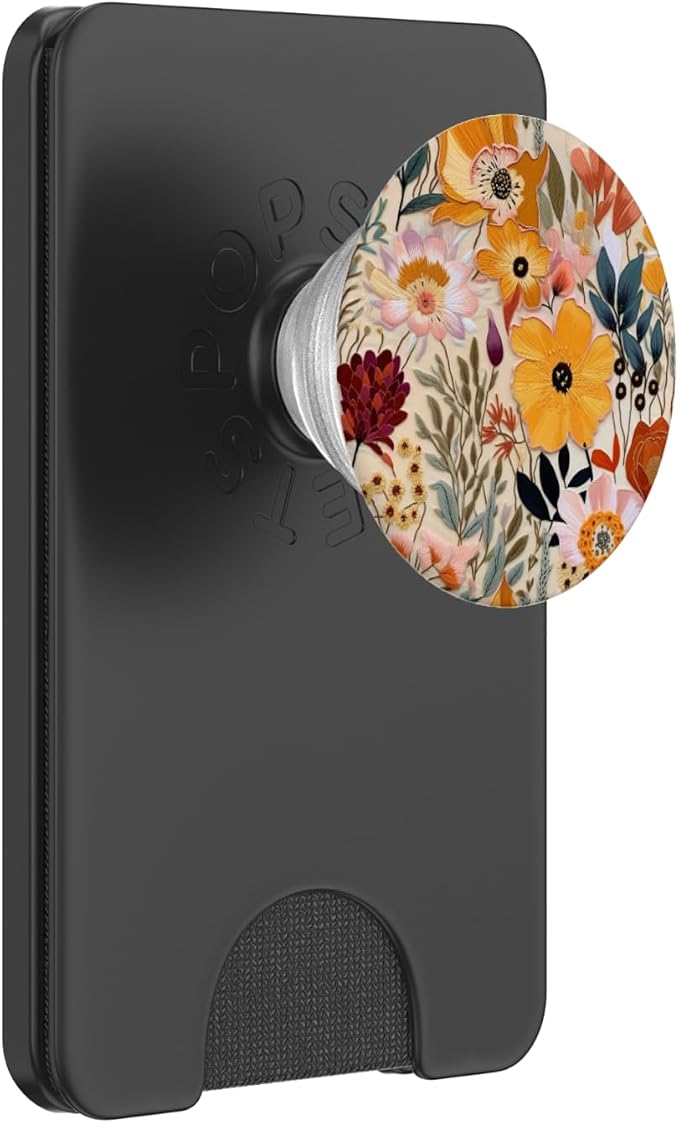Colorful Wildflower Florals Flower PopSockets Adhesive PopGrip