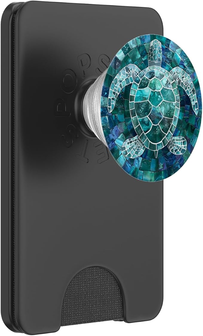 Aesthetic Ocean Animals Blue Sea Turtle Artwork PopSockets Adhesive PopGrip