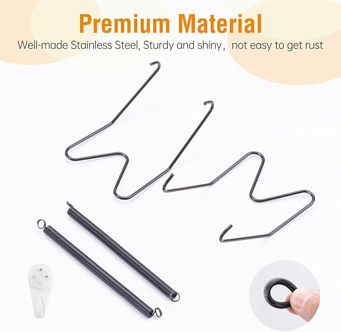 Bilillo 15 pcs Plate Hangers for The Wall, 8/10/12 Inch Invisible Plates Hangers, Stainless Steel Plate Wall Holders for Display Various Sizes with Hooks for Decorative (Black)