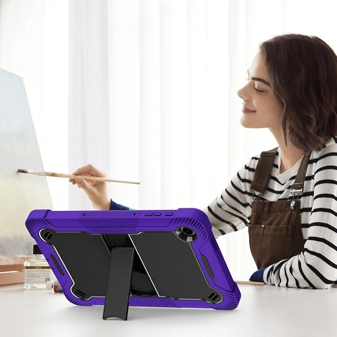 Case for T-Mobile REVVL Tab 2 Android 15 Tablet 10.1 inchHeavy Duty Shockproof Protective Cover with KickstandKids Friendly4 Corners Thicken ShockproofBlack