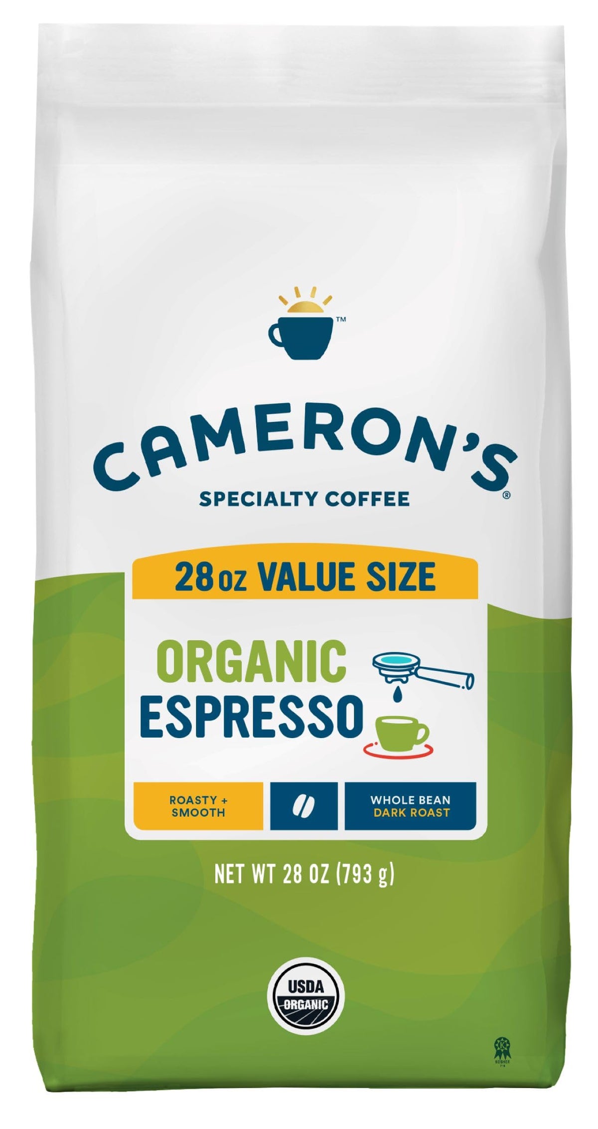 Cameron's Coffee Roasted Whole Bean Coffee, Scandinavian Blend, 28 Ounce