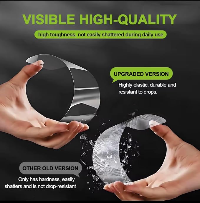 NeverBreak 9H+ Hardness for iPhone 17 Pro Max Screen Protector 12FT Military Grade Protection (Scratch Shatter Drop Resistance) Tempered Glass Full Edge Coverage 6.9 2 Pack with De-Bubble Card (Pr