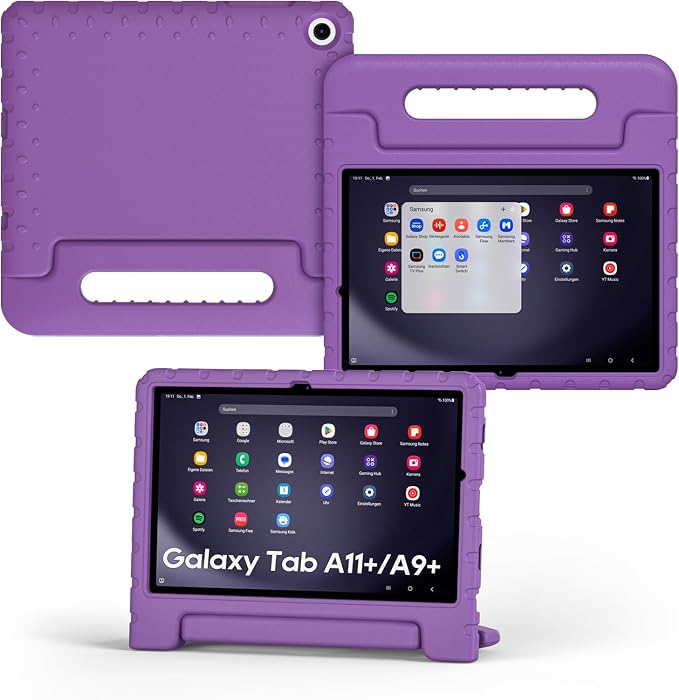 Kids Case for Samsung Galaxy Tab A11+/A9+ Plus 11 Inch 2025/2023 Tablet | Foldable handle highly durable odorless and easy to install suitable for children's learning and play.