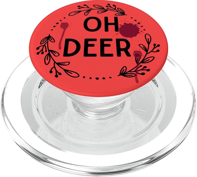 Alastor Radio Demon Oh Deer Red Pop Socket PopSockets Adhesive PopGrip