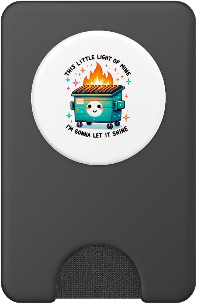 Snarky Dumpster Fire PopSockets Adhesive PopGrip