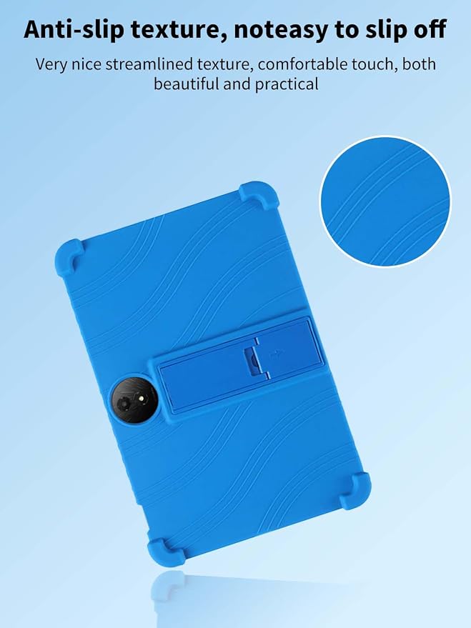 Case for TCL NXTPAPER 11 Plus Tablet 11.5inchNOUKAJU Tablet Protection CaseAdjustable BracketSoft SiliconeSilicone Protection Cover for TCL NXTPAPER 11 Plus(Blue)
