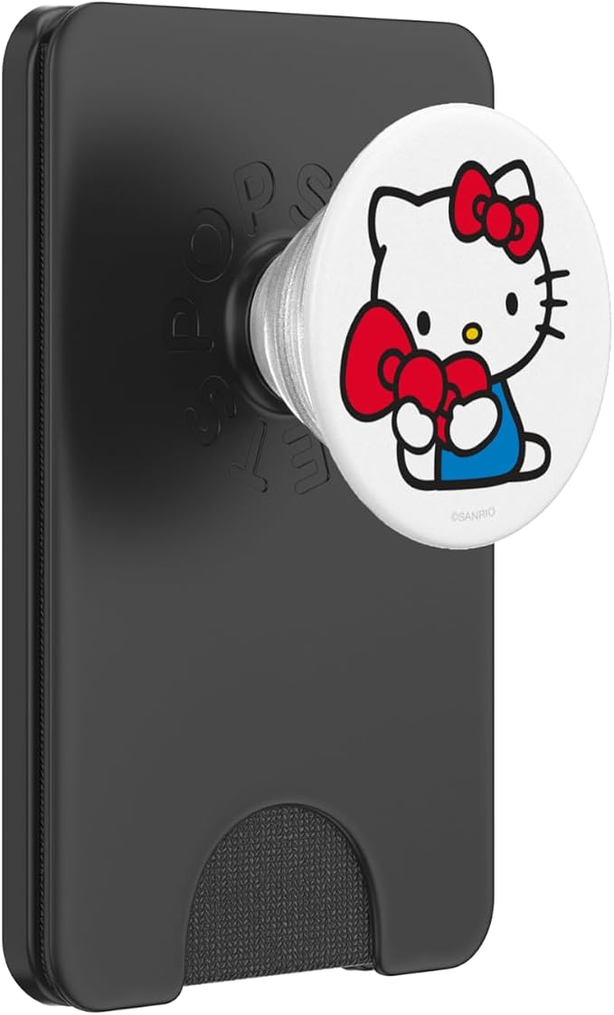 Hello Kitty Classic Bow PopSockets Stand for Smartphones and Tablets PopSockets Adhesive PopGrip