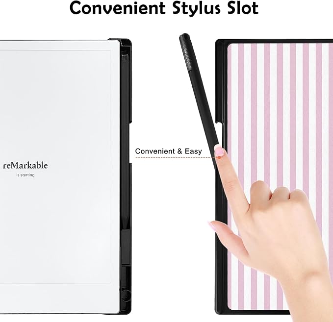 Case for Remarkable 2 Paper Tablet 10.3 2020 ReleasedLightweight and Hard Back Shell Protective Book Folio Cover with Built-in Pen HolderComes with Remarkable 2 Pen Tips.