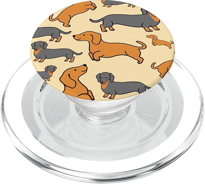 Dachshund Pattern Dachshund Lover Gift PopSockets Adhesive PopGrip