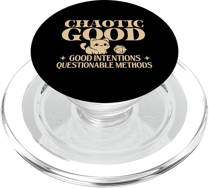 Chaotic Good - RPG Tabletop Games D20 Tabletop PopSockets Adhesive PopGrip