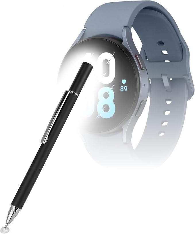 BoxWave Stylus Pen Compatible with Samsung Galaxy Watch 5 - FineTouch Capacitive Stylus Super Precise Stylus Pen - Jet Black
