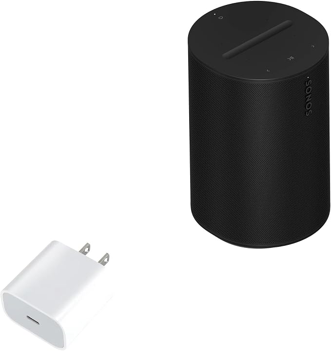 BoxWave Charger Compatible with Sonos Era 100 - PD GAN miniCube (30W) 30W Tiny PD GAN Type-C Wall Charger - Winter White