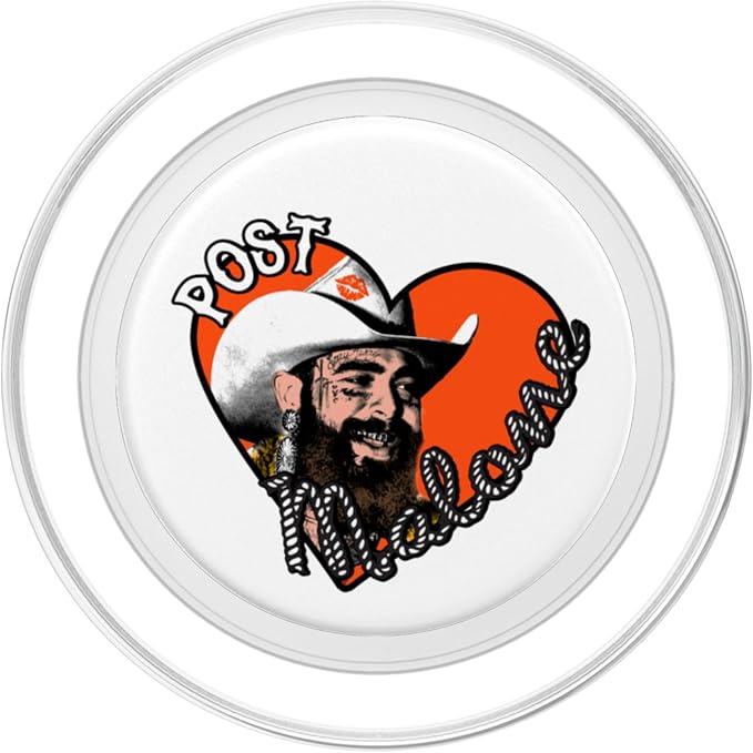 Official Post Malone Heart Photo PopSockets PopGrip for MagSafe