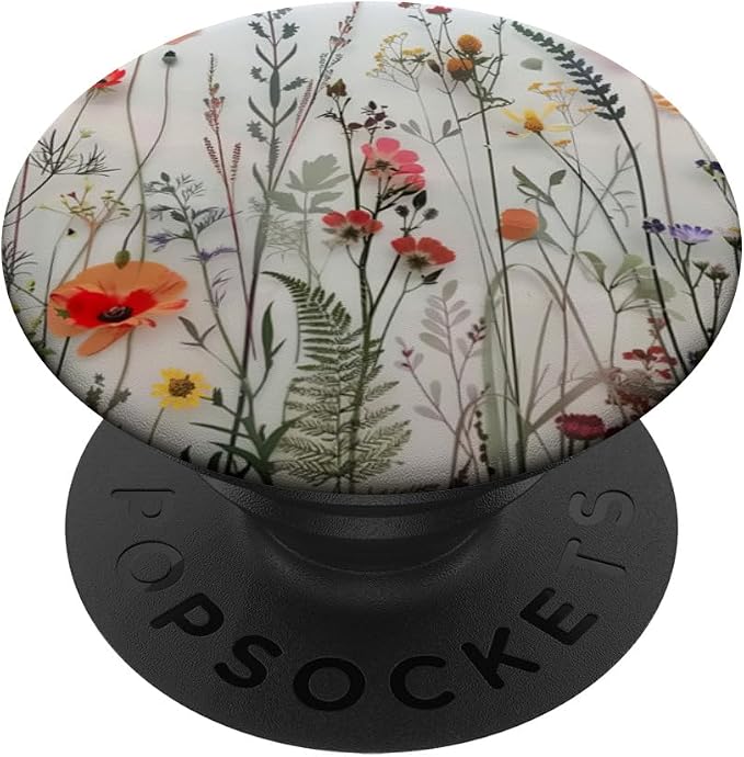 Mixed Flower Bouquet Floral Pattern PopSockets Adhesive PopGrip