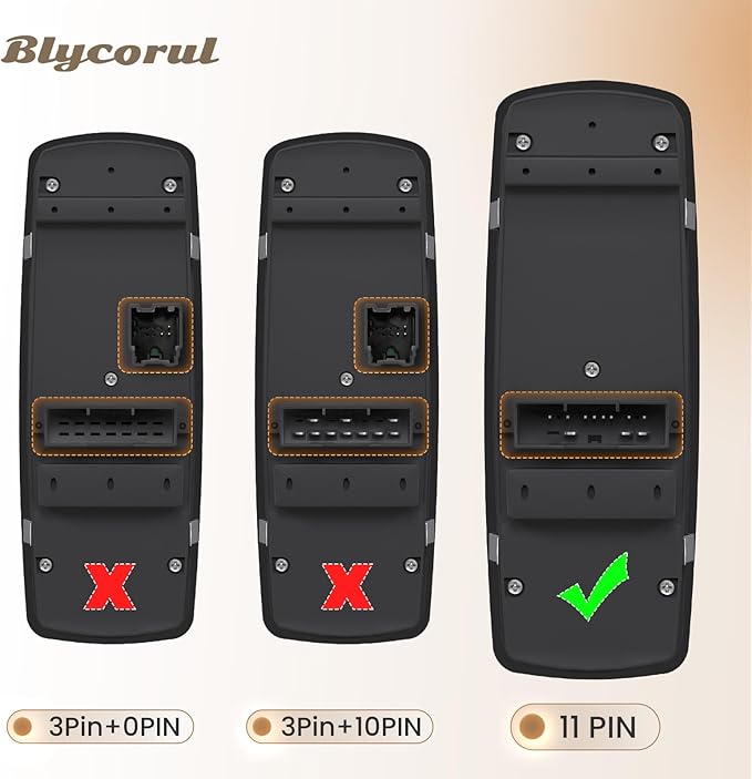 Blycorul Master Power Window Switch Driver Side Replacement for 2011-2020 Chrysler 300 Chrysler 200, 2011-2019 Dodge Charger, 2016-2022 Ram 1500/2500/3500 - Replaces OEM 68139805AB, 56046823AE