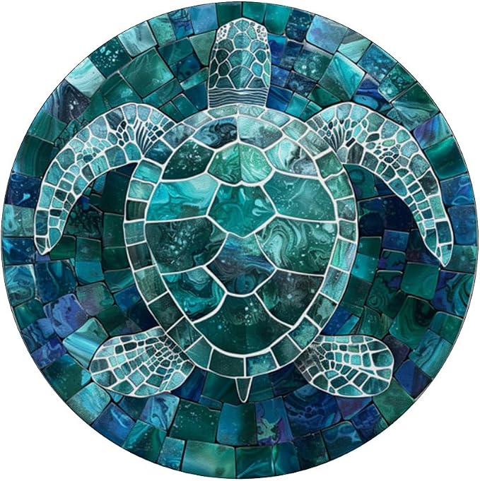 Aesthetic Ocean Animals Blue Sea Turtle Artwork PopSockets Adhesive PopGrip
