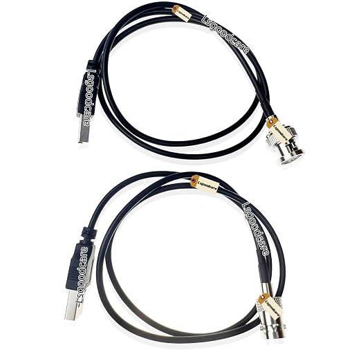 Lsgoodcare BNC Female to USB Male Connector RG174 Cable 23.62Inch BNC Male Plug to Computer Data Cable USB Connector RG174 Wire 23.62Inch ﻿