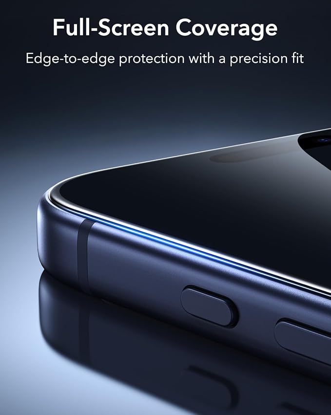 ESR 2 Pack Armorite for iPhone 17 Pro Privacy Screen Protector | Military-Grade Shatterproof 28° Anti-spy UltraFit Tray 9H+ Tempered Glass Auto Dust Removal and Bubble Free