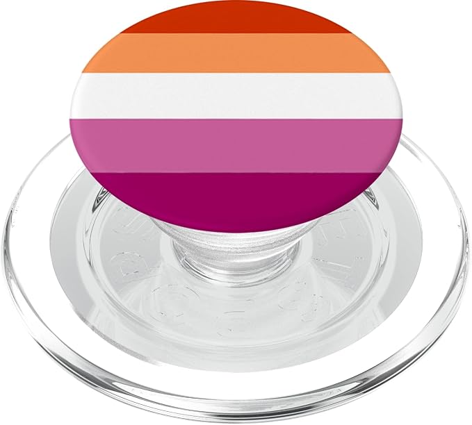 Lesbian Flag Cool Pride Butch Tomboy Lesbo LGBTQ Homosexual PopSockets Adhesive PopGrip