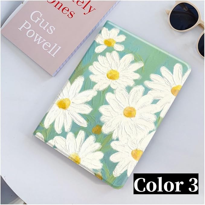 Flower Case for Xiaomi Redmi Pad 2 11 Case Flower Pattern Cute Floral Illustrated Printed Cover with Pencil HolderColor 5