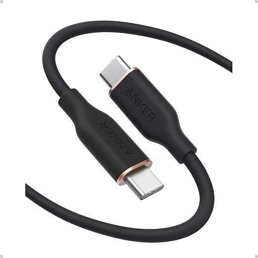 Anker USB C Cable 240W Type C Fast Charging (2-Pack 6 ft Black + White) | USB 2.0 for iPhone 17 / 16 / 15 Series MacBook Pro 2020 and More