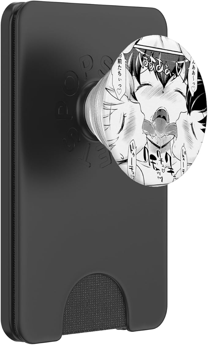 Ecchi Hentai Otaku Girls Waifu Ahegao Pleasure Face PopSockets Adhesive PopGrip