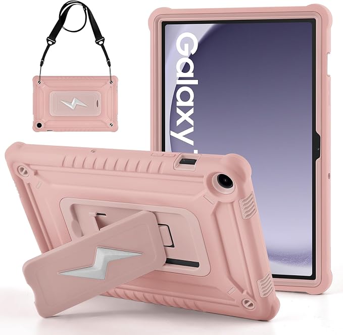 DETUOSI Case for Samsung Galaxy Tab A9+/A9 Plus Case 11 inch 2024/2023 (SM-X210/X216/X218) Heavy Duty Protection Shockproof Rugged Case for Galaxy Tab A9 Plus with Stand and Shoulder Strap