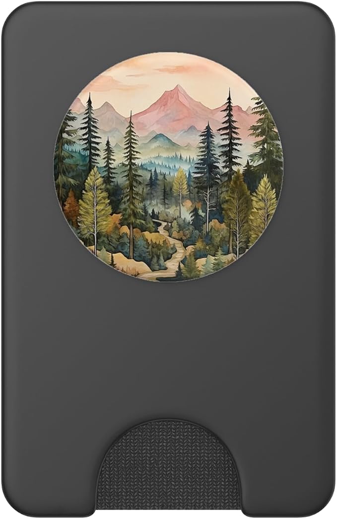 Mountains Wilderness Forest Hiking Pine Tree Nature PopSockets Adhesive PopGrip
